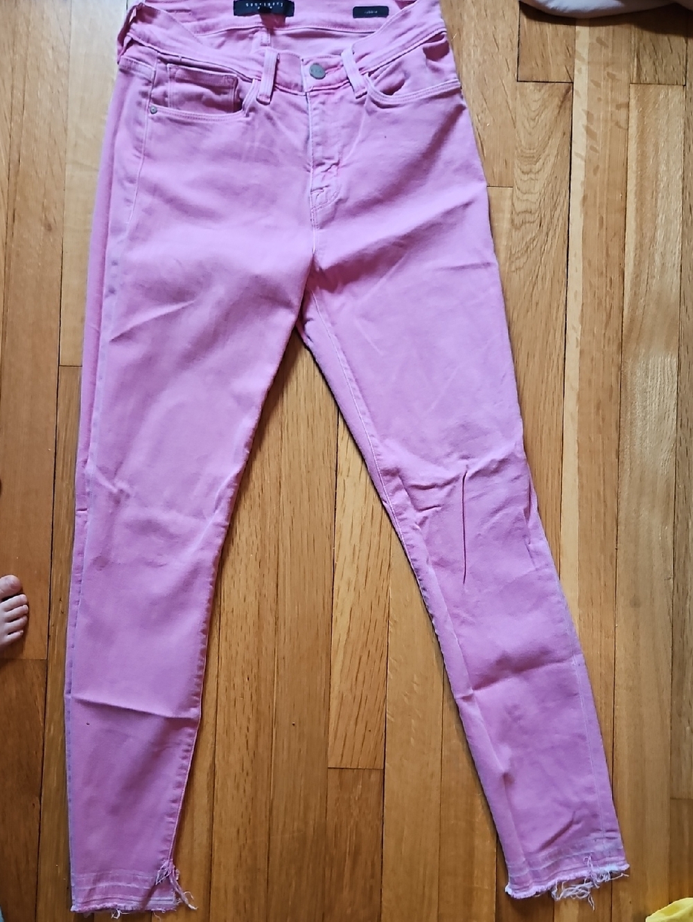 Sanctuary Pink Denim Slim Jeans